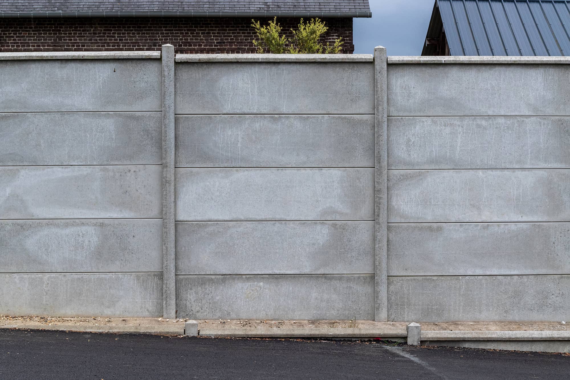 Franqueville Saint Pierre chantier Carrier clôtures murs béton