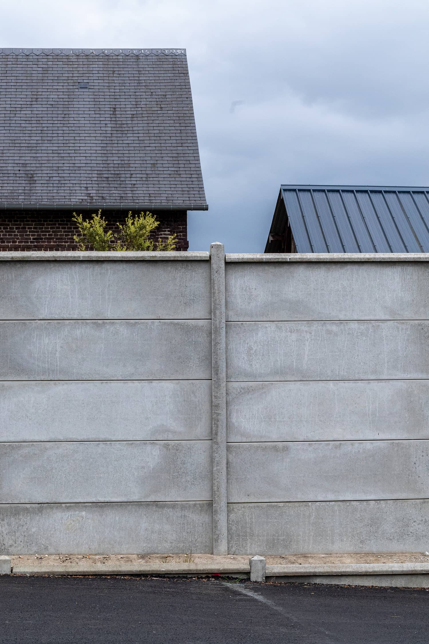 Franqueville Saint Pierre chantier Carrier clôtures murs béton