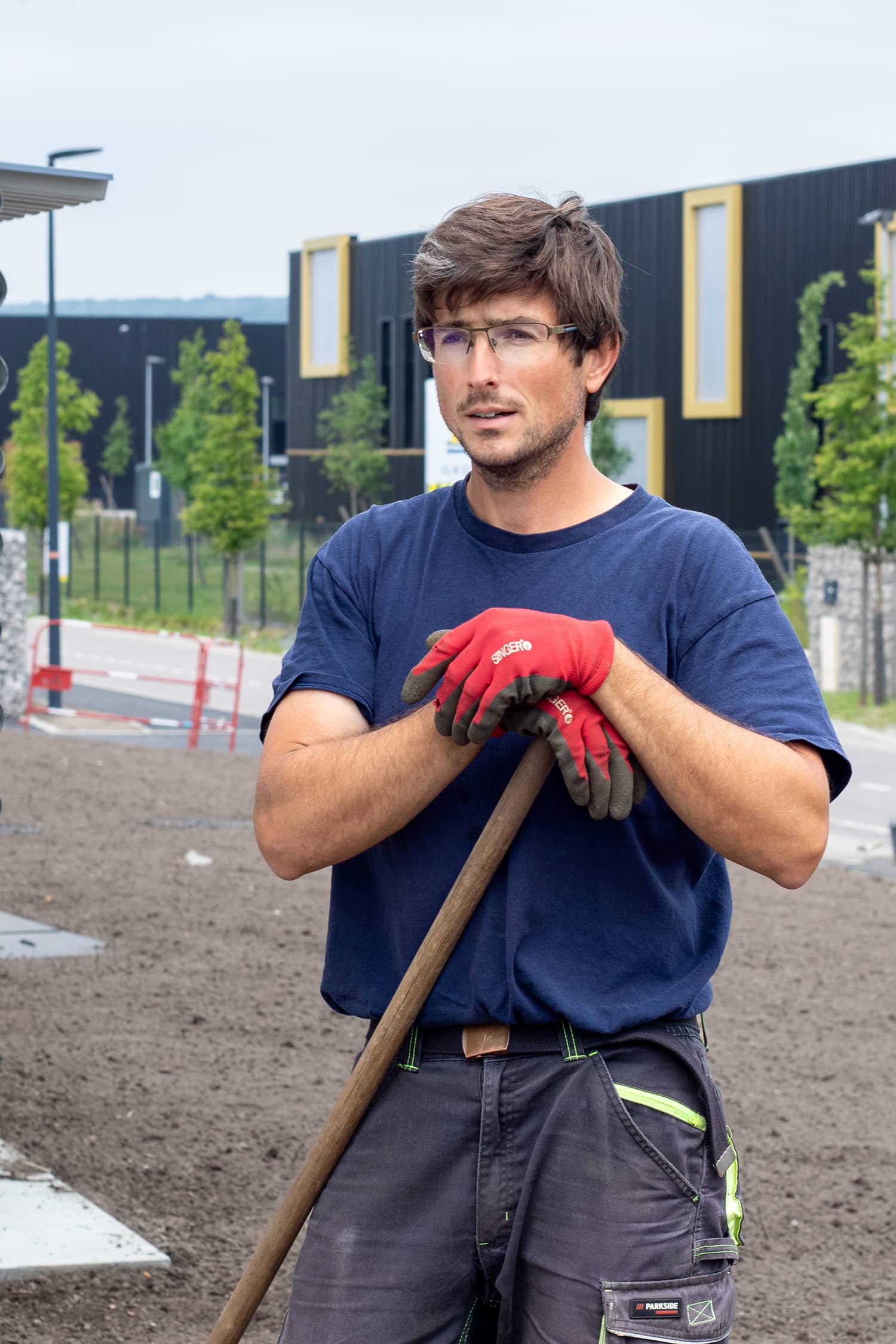 Oissel Chantier Activa bâche tissée plantation engazonnement